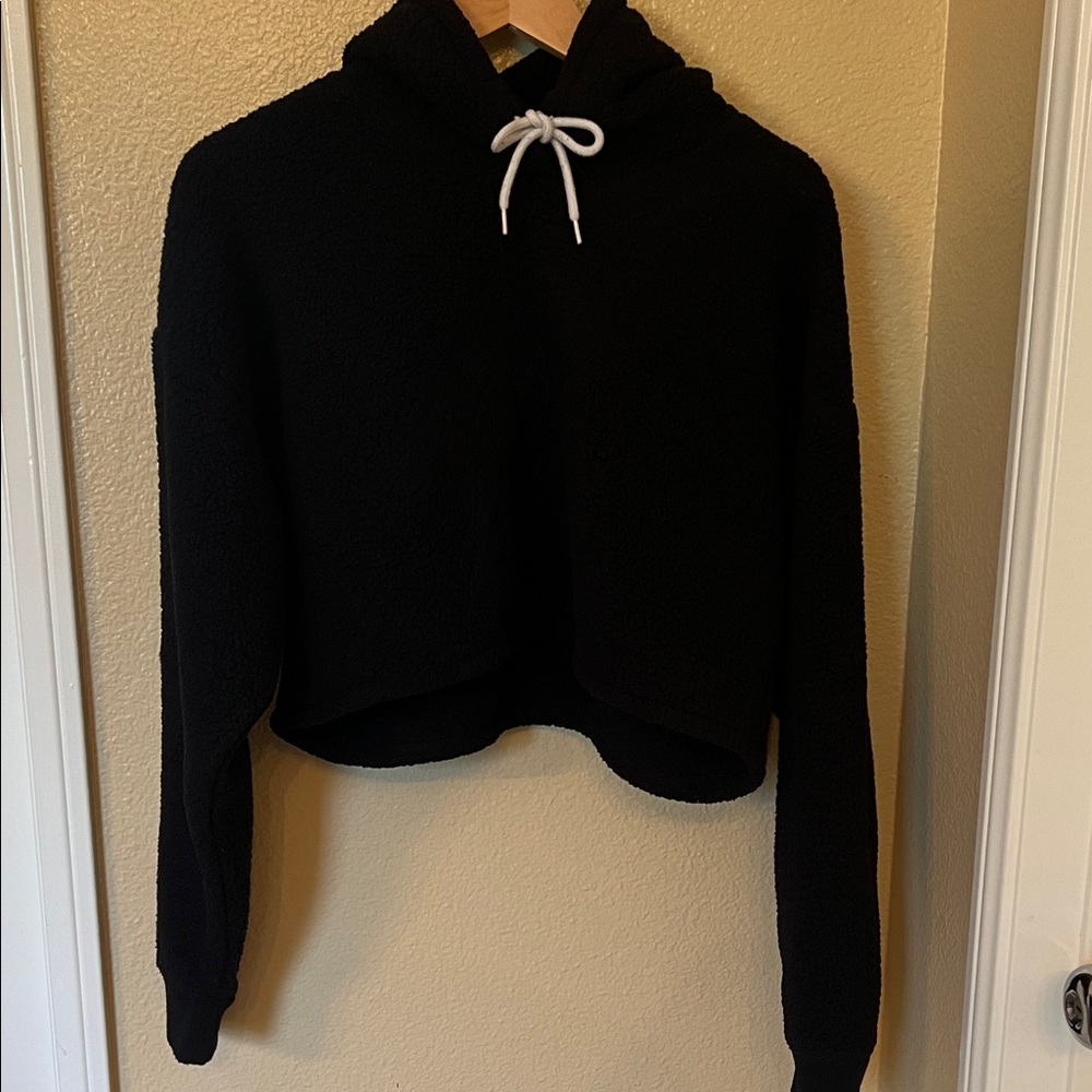 Gilly Hicks Black Fleece Hoodie Sweatshirt